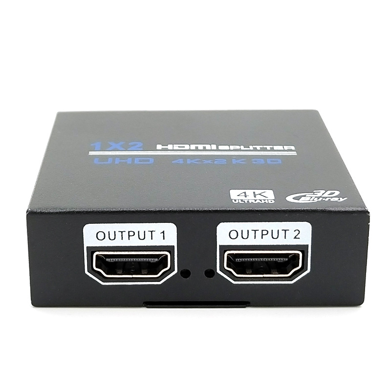 4K HD Video HDMI Splitter 1 minute 2 computer video recorder set-top box display splitter 1 in 2 out