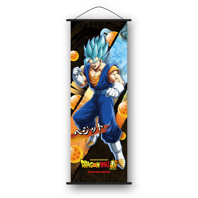 Dragon Ball Super Anime Hanging Paintings Monkey King Vegeta Flisa Scroll Anime Dragon Ball Around King Gohan Biru