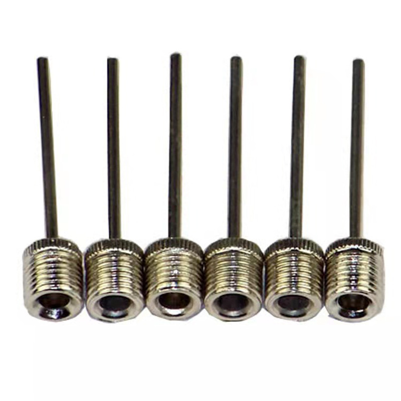 Ball needle wholesale iron nickel plated air needle inflatable suit combination basketball football pump accessories universal metal ball needle