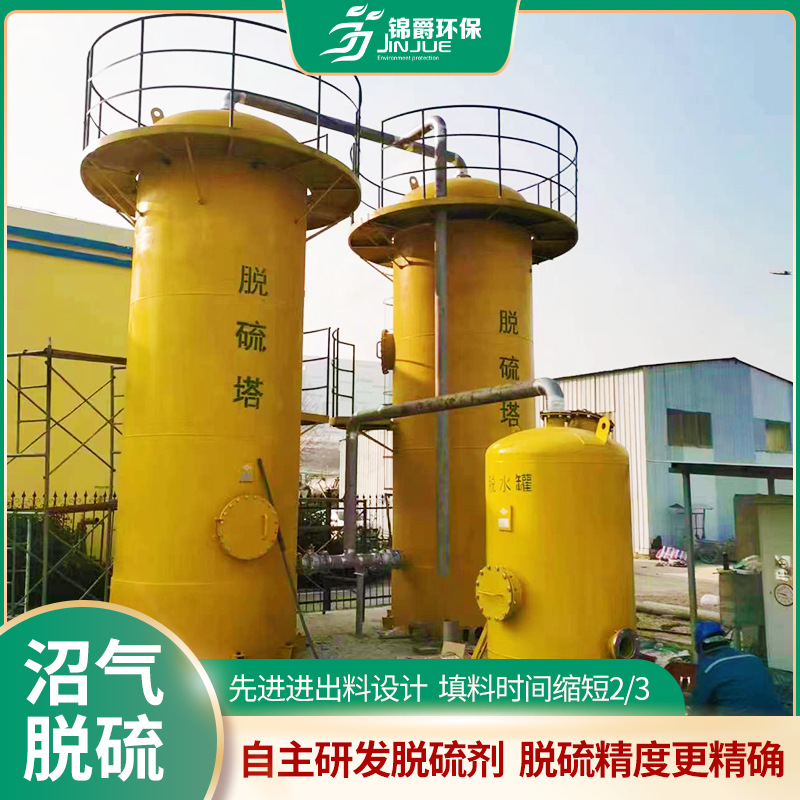 Thickened Stainless Steel Dry Desulfurization Tower for Biogas Treatment, Dry Desulfurization Tank, Elevated Spray Tower, High-Sulfur Purification Tank