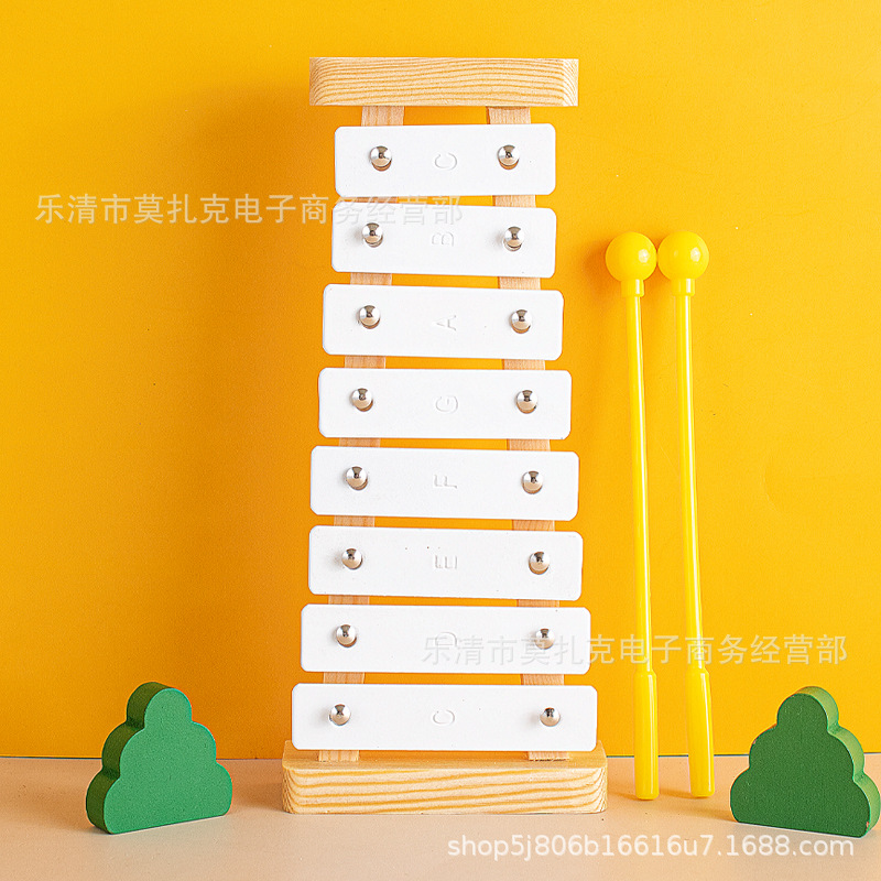 Белое стальное пианино, массивное деревянное восьмитональное перкуссионное, алюминиевая плита, звук кирпич, звук бар, Орф перкуссионный инструмент