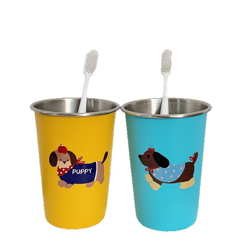 304 High-value Dachshund Dog Cute Simple Mouthwash Cup Household Couple Cartoon Creative Wash Toothbrush Cup