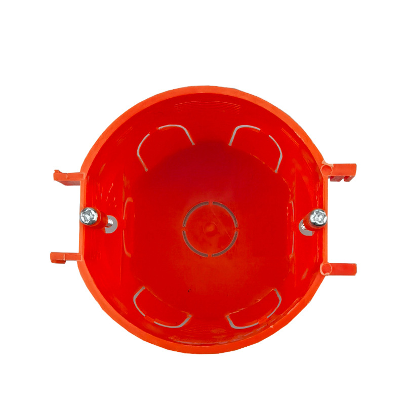 European-style round switch socket cassette junction box screw hook mounting conjoined panel for source factory