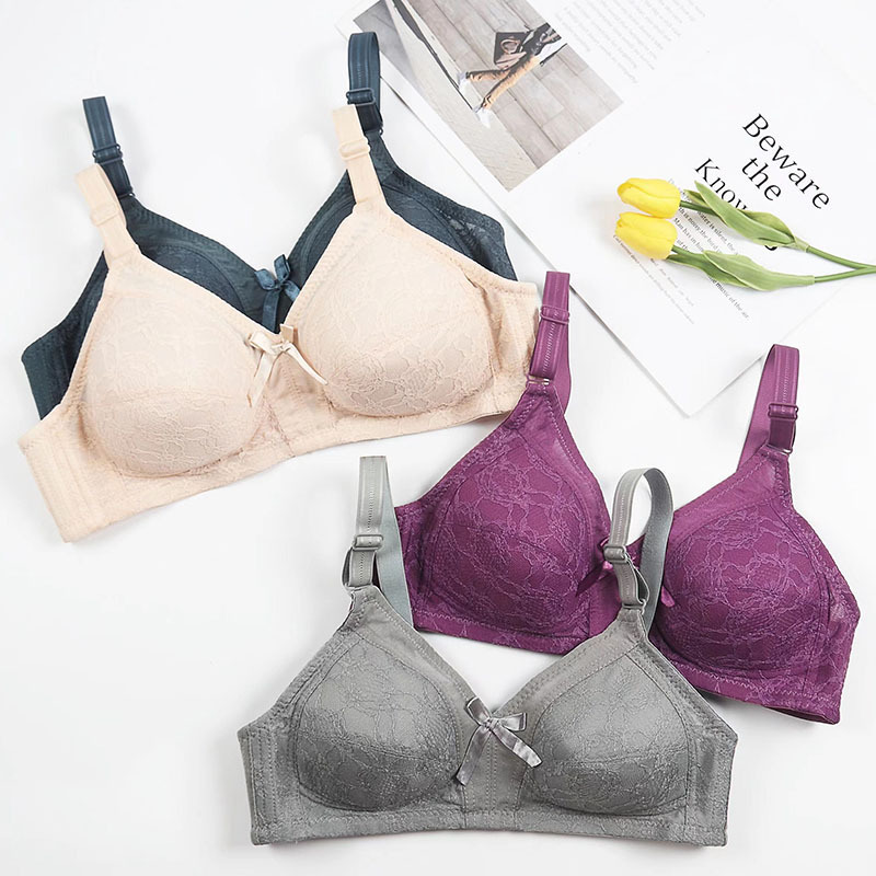 Multi-Color Push-Up Bra, Sexy Lace, Large Cup, Wire-Free, Comfortable, Breathable, Adjustable Bra B010 #