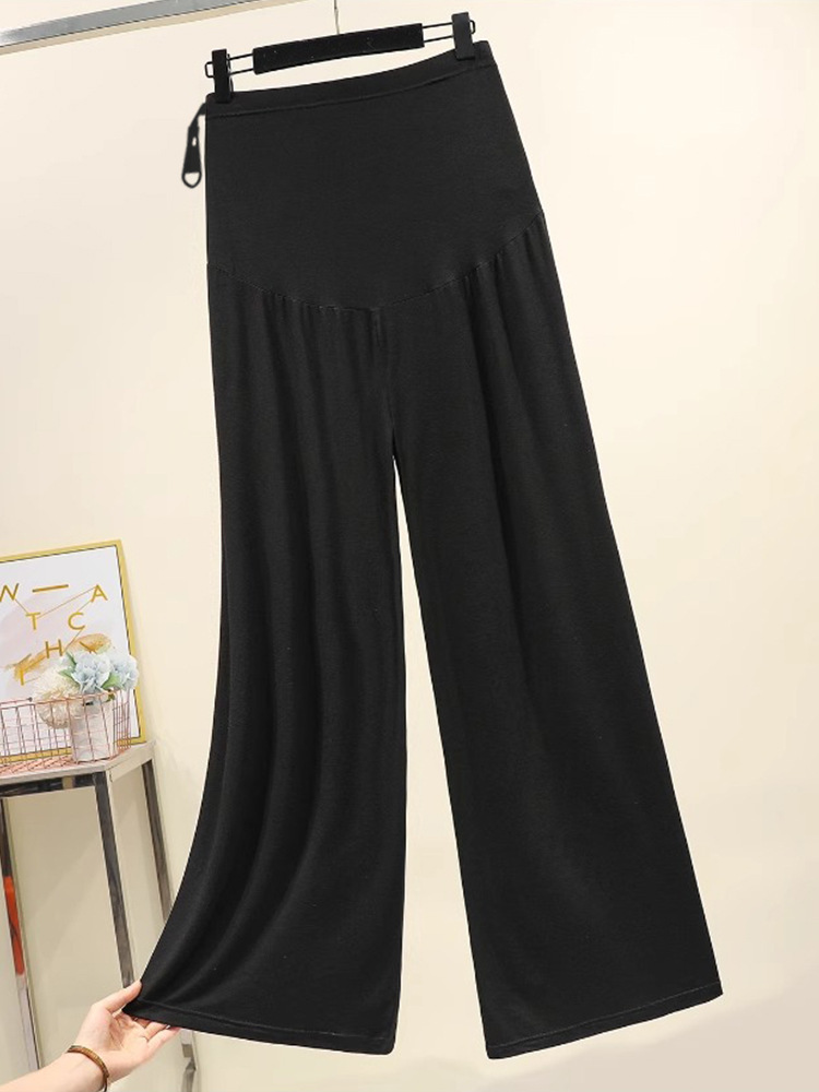 Maternity Pants for Autumn, Thin and Breathable Leggings for Women, Non-Tight on the Stomach, Loose, Casual, Versatile, Straight-Leg Wide-Leg Pants