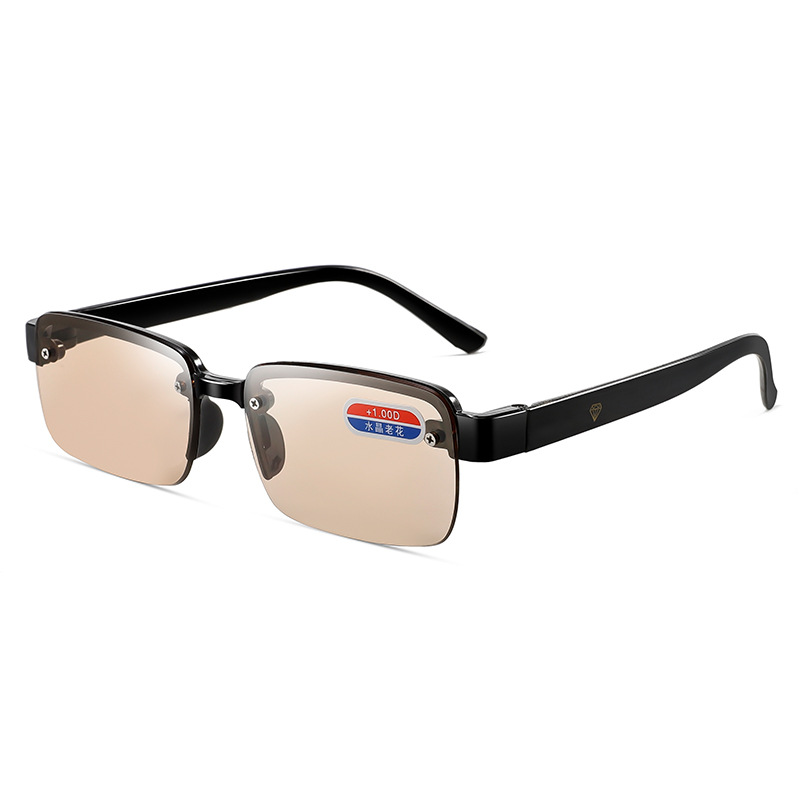 High-definition anti-blue light reading glasses super clear and comfortable elderly glasses crystal reading glasses running Jianghu stall glasses
