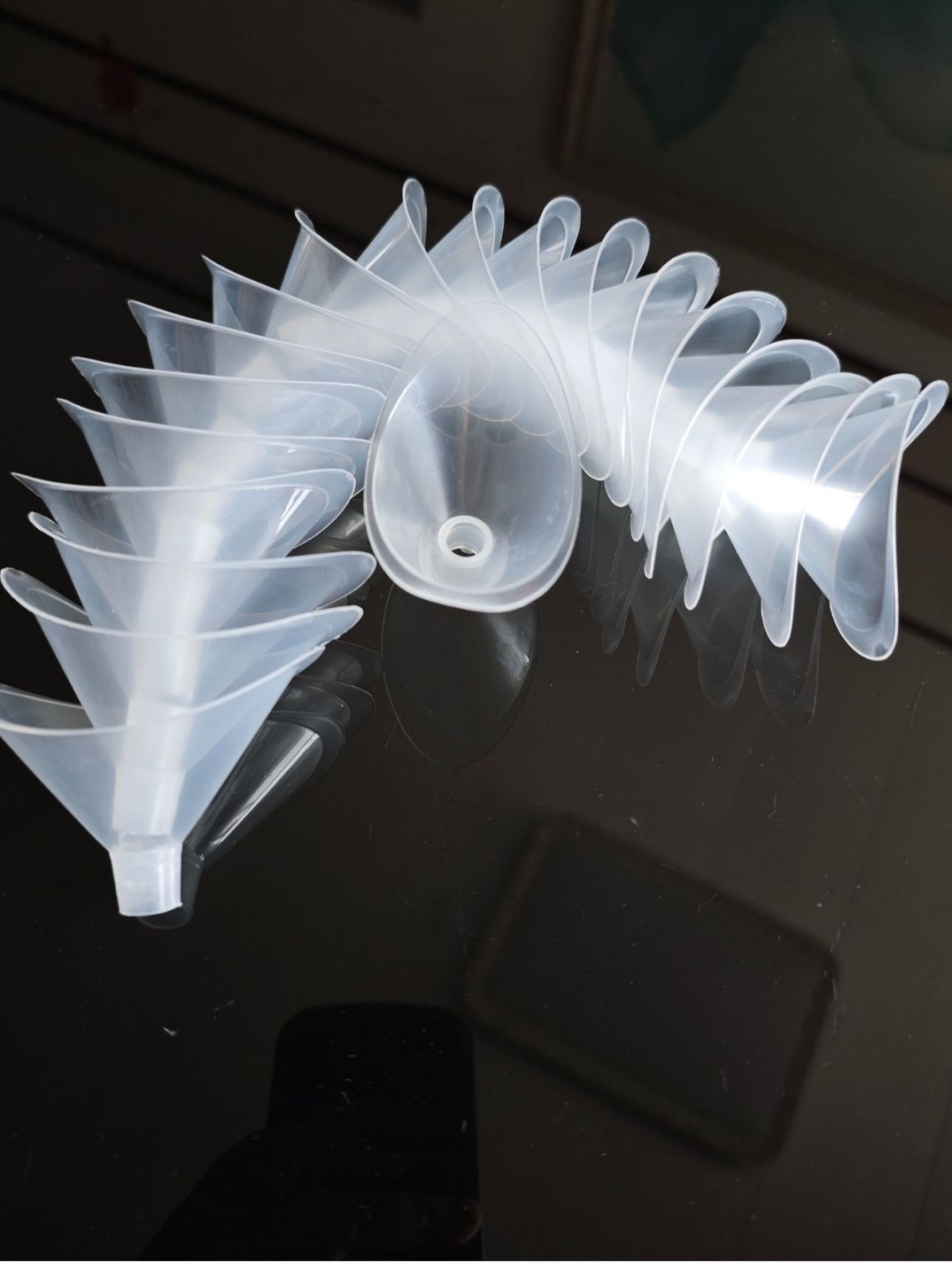 Vital capacity mouthpiece disposable mouthpiece student physique tester spirometer universal transparent thickened mouthpiece