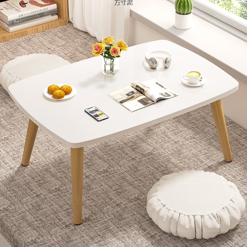 Низкий стол в скандинавском стиле, экологически чистый стол из инженерной древесины, татами мебель для балкона