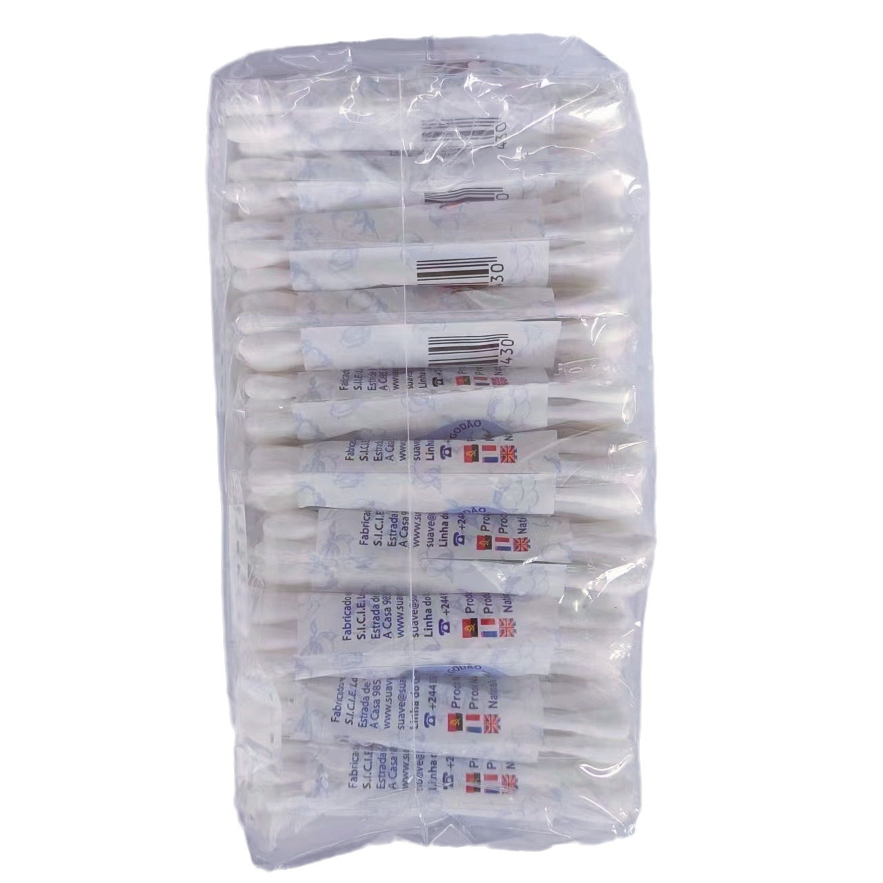 Hejun 48-Pack Double-Ended Plastic Stick High-Quality Factory Direct Disposable Cleaning Cotton Swabs