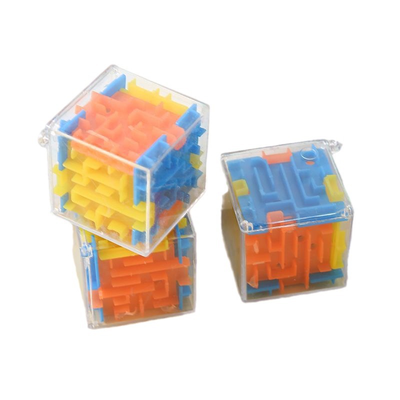 Three-Dimensional Maze 3D Rubik's Cube Moving Beads 4-6-12 Years Old Kidsren's Six-Sided Intelligence Educational Toys for Boys and Girls