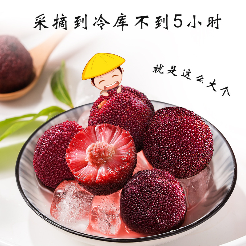 Minzhen Original Ice Bayberry 0.5kg Childhood Snacks Ready-To-Eat Packaging Frozen Iced Commercial Wholesale