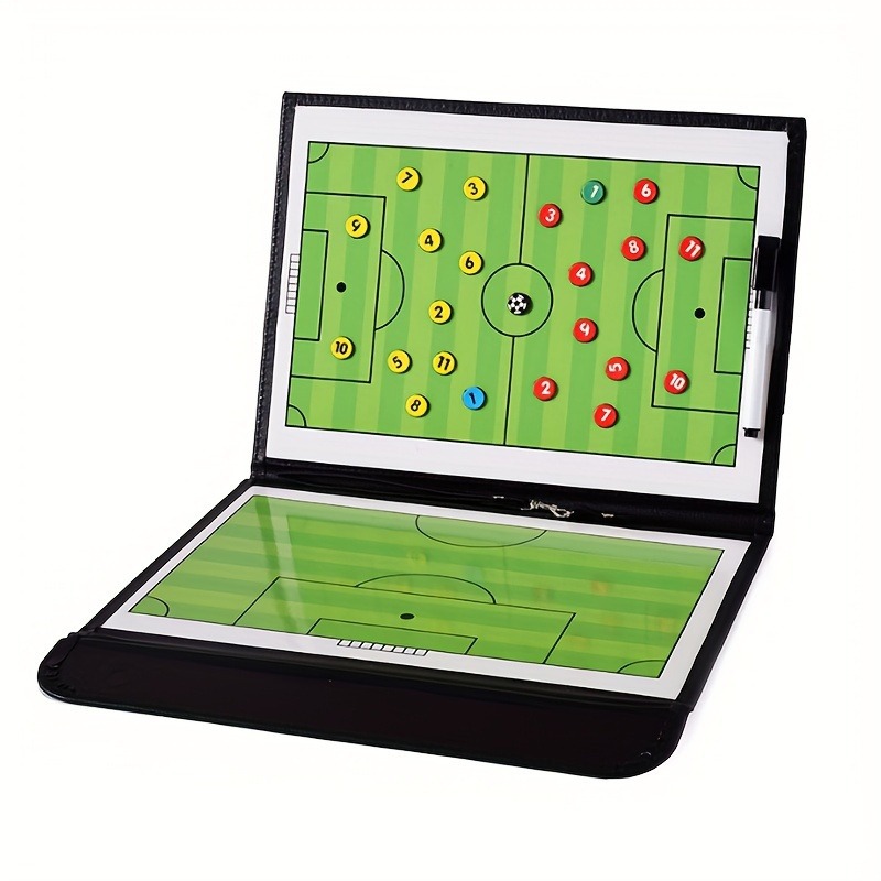 Football tactical board 2.5 folding coach teaching board color folding with magnetic drill command board long-term supply
