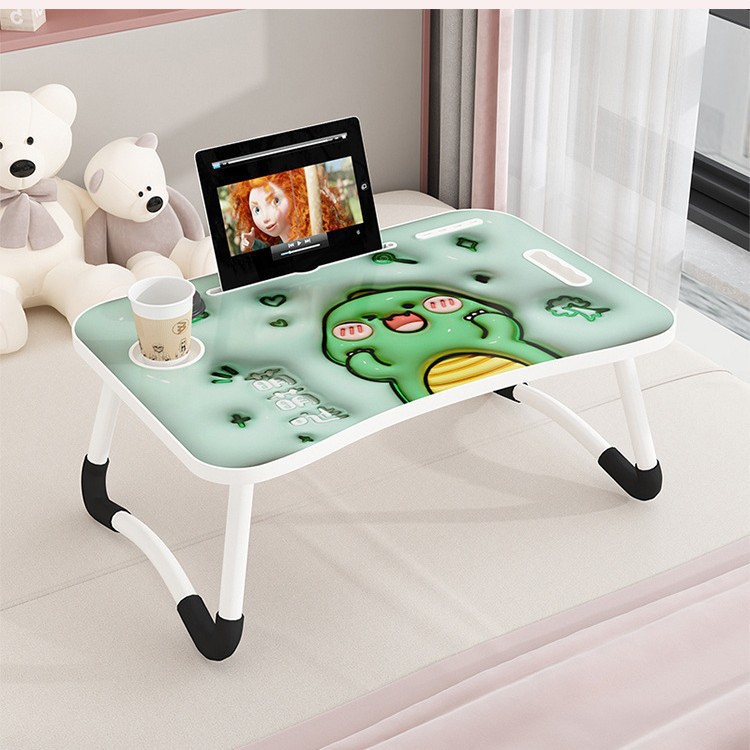 Cartoon Laptop Table Small Desk Bedroom Folding Table Student Dormitory Upper Bed Study Table Folding Table