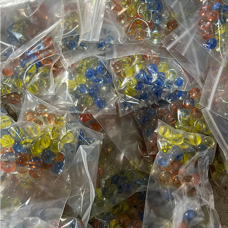 Glass Beads 14Mm16Mm25Mm High White Eight-Petal Glass Beads Pinball Machine Glass Marble Flower Center Glass Ball