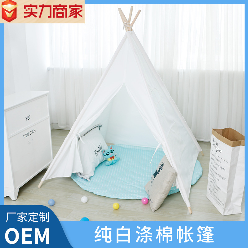 Индийская детская палатка, белый домик для игр, игрушки для малышей, уголок для чтения