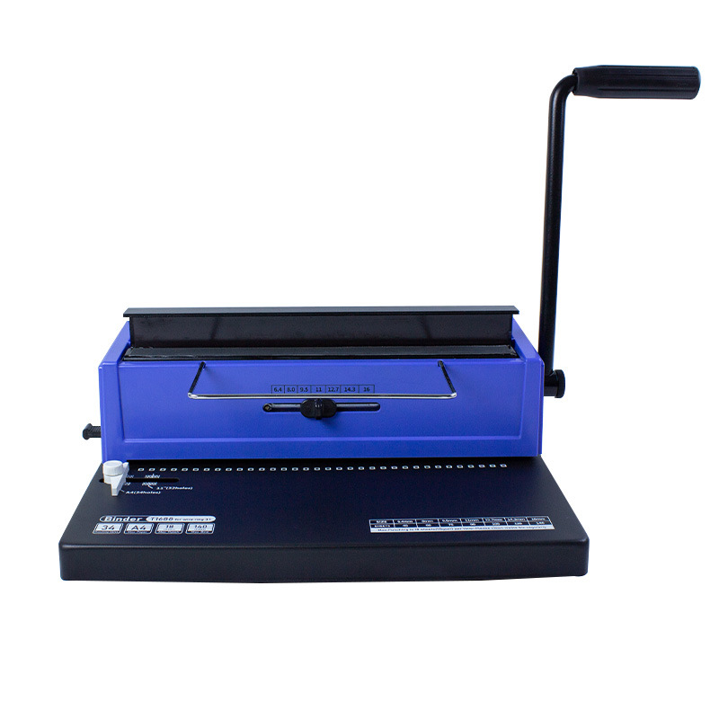 Round Hole Iron Ring A4 Manual Binding Machine Office Iron Ring 34 Hole A4 Picture Album Office Document Menu Tender Punching Machine