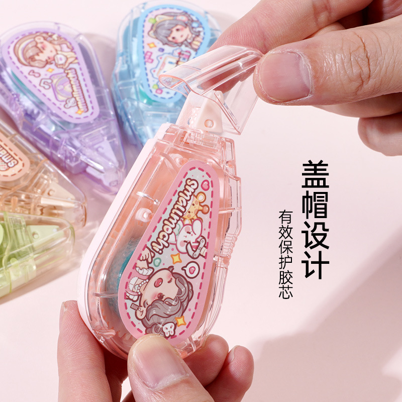 Small potato large capacity dot glue hand account dispensing pen high viscosity without leaving marks cute hand account correction tape double-sided adhesive tape