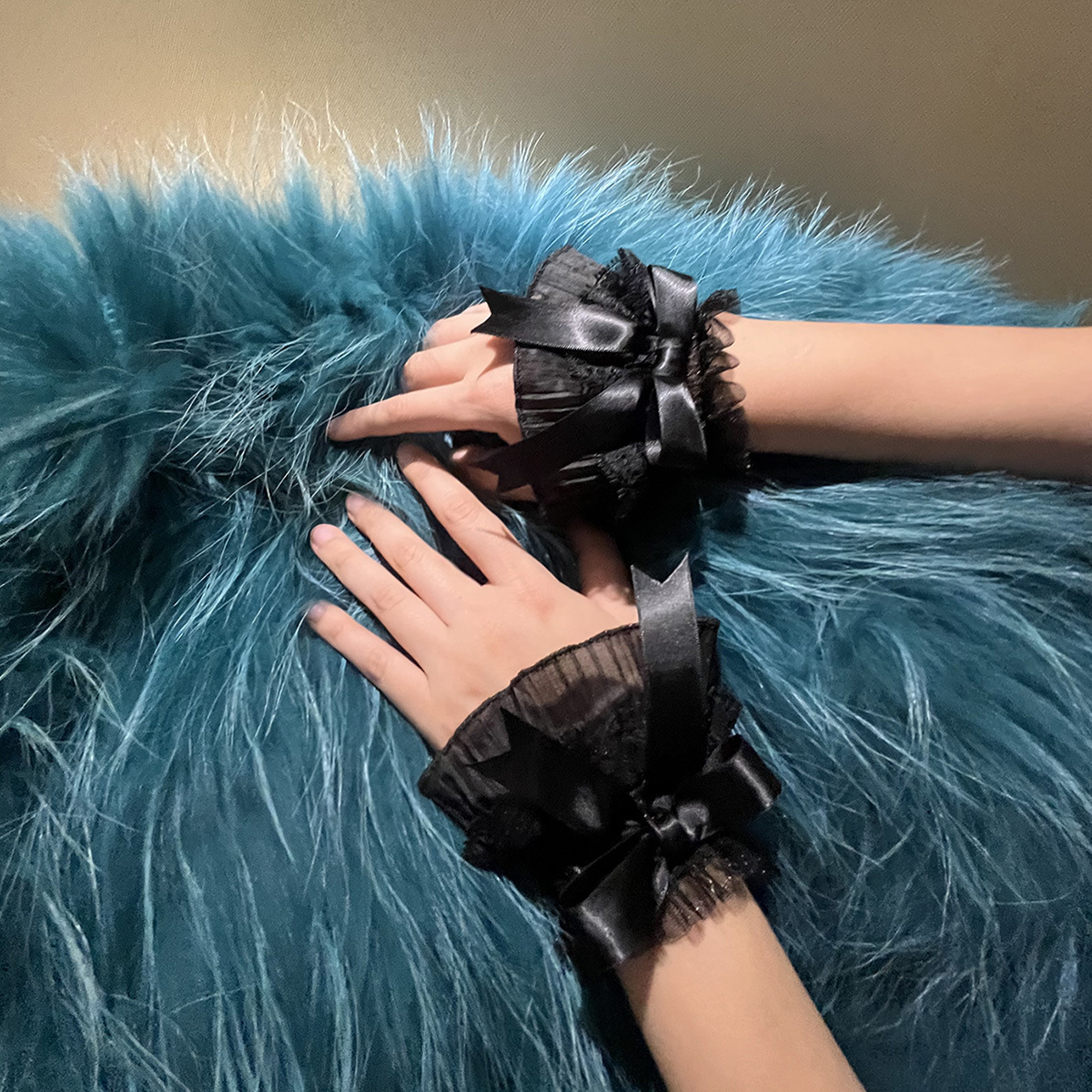 Bow Lace Wrist Set JK Sleeve Lolita Cute Girl's Decorative Photo Sleeve Hand Sleeve