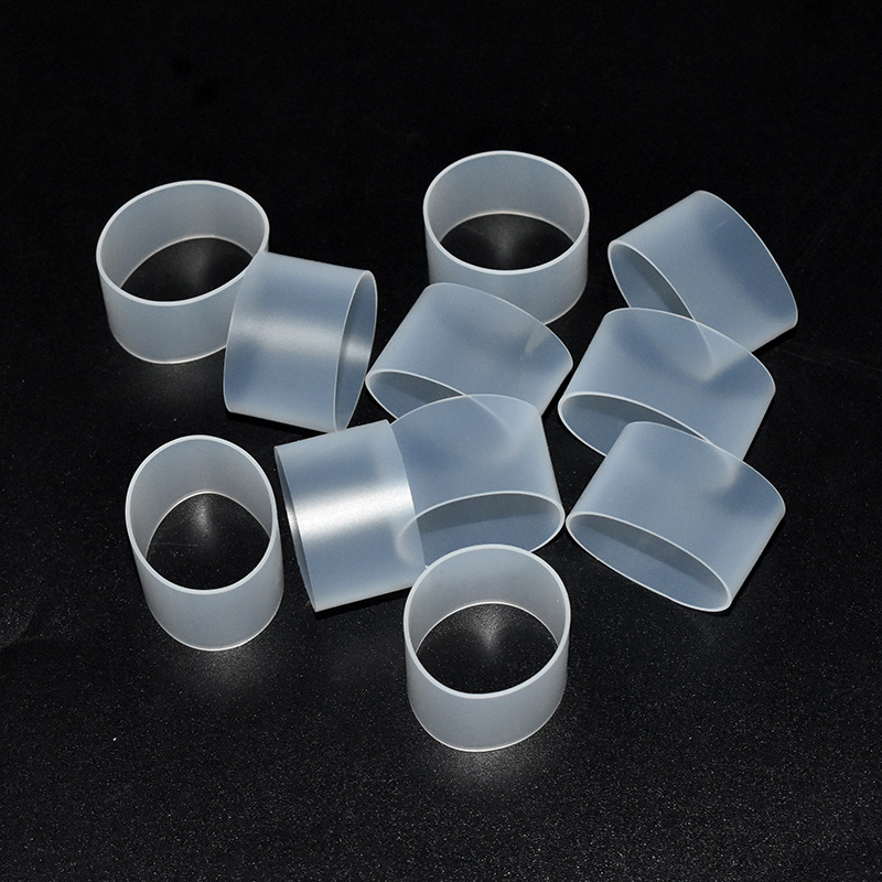 Widened Transparent Silicone Tie Coil Environmentally Friendly Bundled Silicone Ring Data Cable Coil High Elastic Silicone Rubber Band