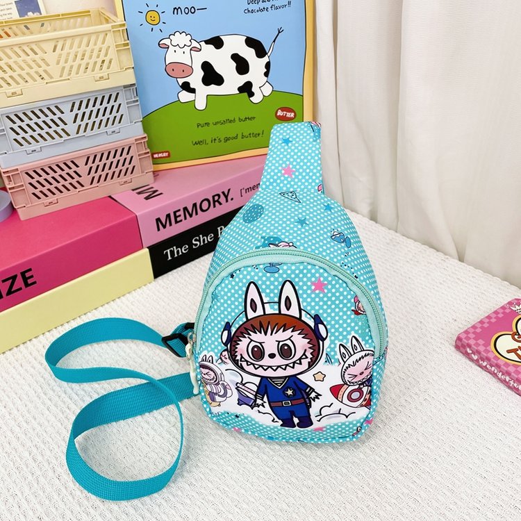 Children's Chest Bag New Cute Primary School Student Crossbody Bag Cartoon Print Boys and Girls Casual Travel Shoulder Coin Purse