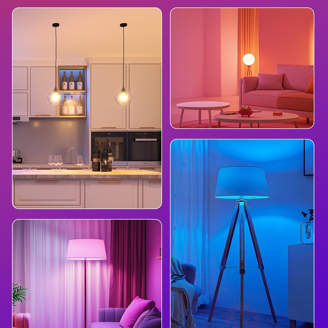 Wifi Smart Light Bulb Colorful Night Light Voice Control Rgbcw Remote Control Wifi Light Smart Voice Light Bulb