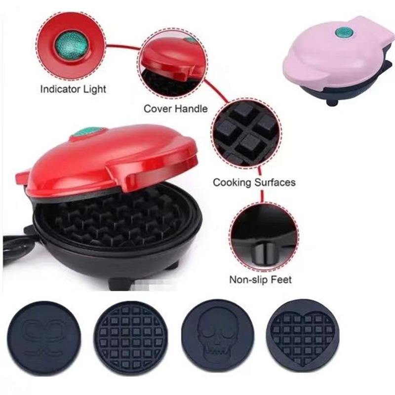 Dropshipping Cross-Border Mini Make Waffle Mini Waffle Machine Household Kidsren's Baking Machine Cake Machine