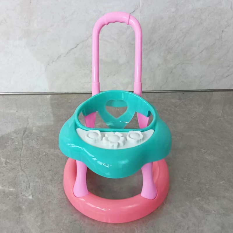 Children's trolley simulation girl's trolley with doll baby play house game plastic toy suit matching