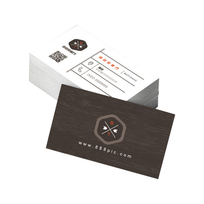 Source Manufacturer Business Card Certificate Pvc Postcard Praise Card Coated Paper Colorful Printing Double-Sided Logo Printing