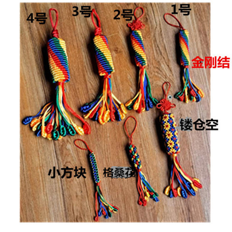 Ручные плетеные подвески из алмазного узла, цветные узлы, ананас, пустой маленький квадратный узел, оптовая продажа, пустой дизайн