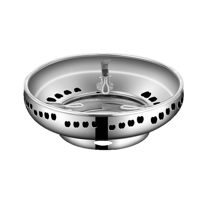 Double-layer stainless steel windshield cover for gas stove fire-gathering cover energy-saving double-layer extra-thick cover non-slip fire-gathering ring windshield cover