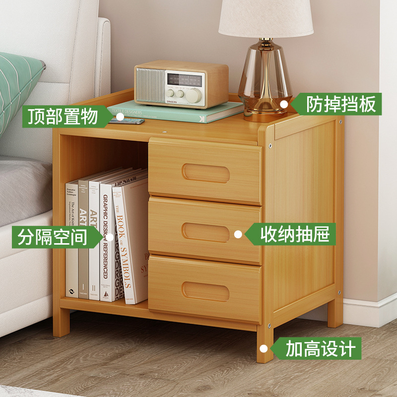 Simple Bedside Cabinet Ins Kidsren's Bedroom Small Household Modern Simple Coffee Table Storage Storage 2025 New Style