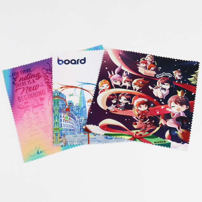 Индивидуальная микрофибровая тряпка для очков, полиэстер, цифровая печать, тряпка для чистки линз, тряпка для мобильных телефонов