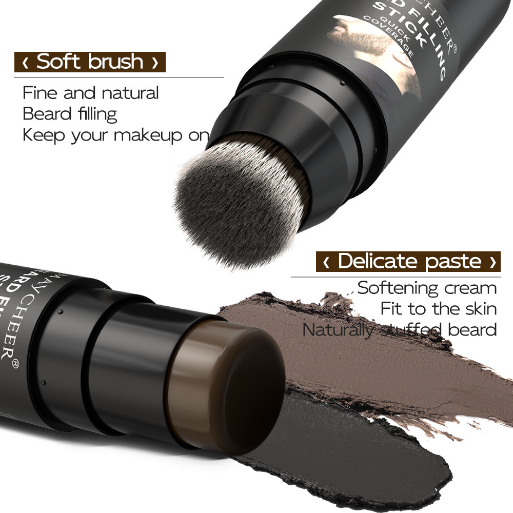 Maycheer Meixier Beard Stick with Brush Head Two-In-One Waterproof Thick Hair Filling Stick Cross-Border Export