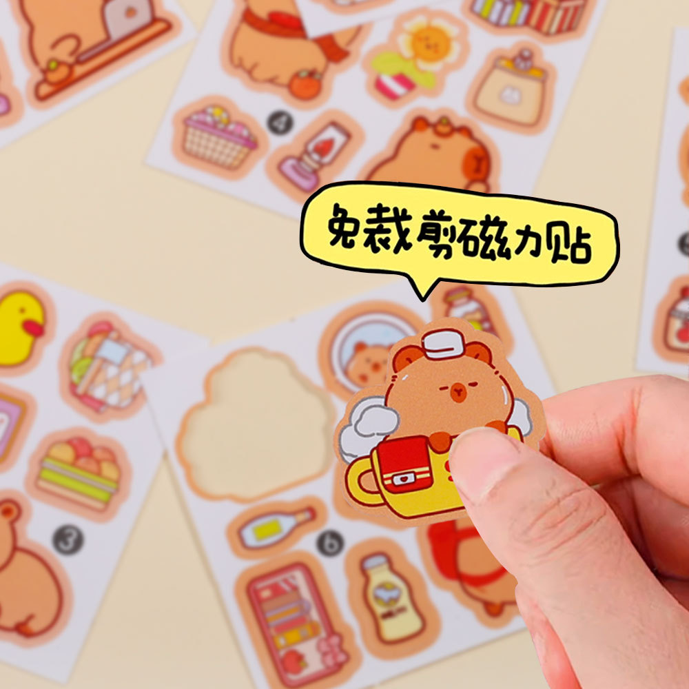 [New Upgraded Magnetic] Kapibala Magnetic Quiet Book New Cut-free Girls Children Magnetic Stickers