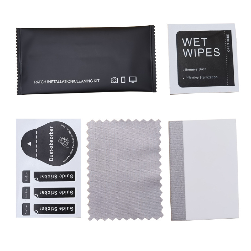 Hydrated film film kit with scratch card with cloth scraper cross-border mobile phone film cleaning tool set