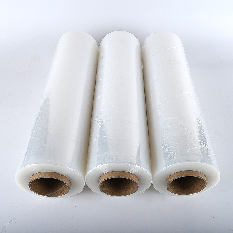 Processing custom PE wrapping film transparent stretch film packaging self-adhesive protective film cross-border foreign trade packaging film manufacturers