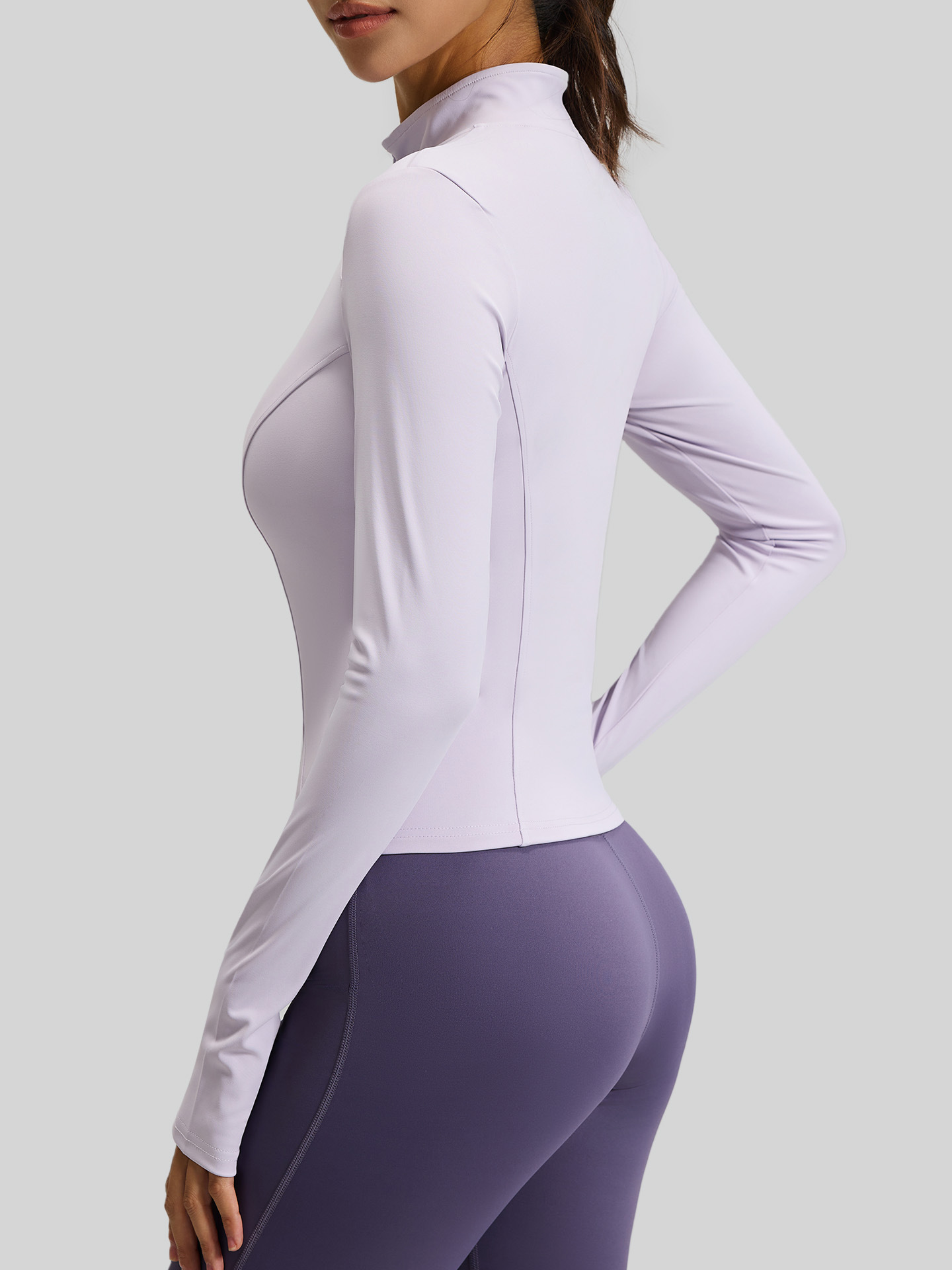 Juyitang Slim-Fitting Long-Sleeved Yoga Clothes for Women to Wear Outside, Fitness Running Sports Yoga Jackets