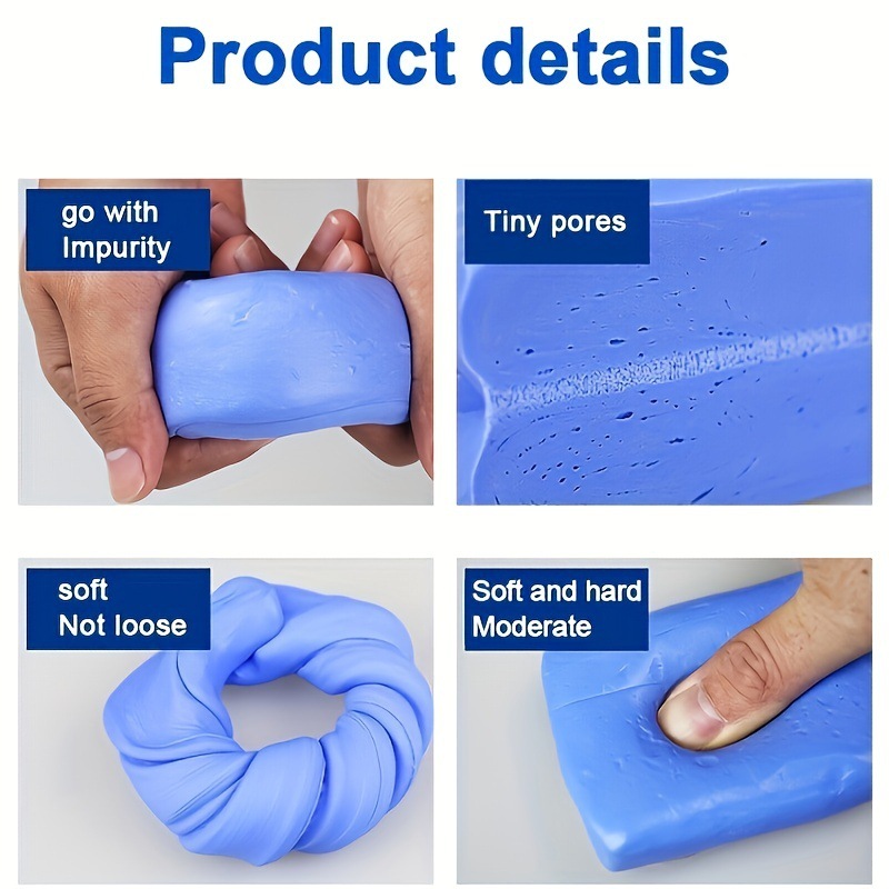 Car wash mud clay stick, car beauty volcanic mud to sludge blue, cross border Temu, AliExpress