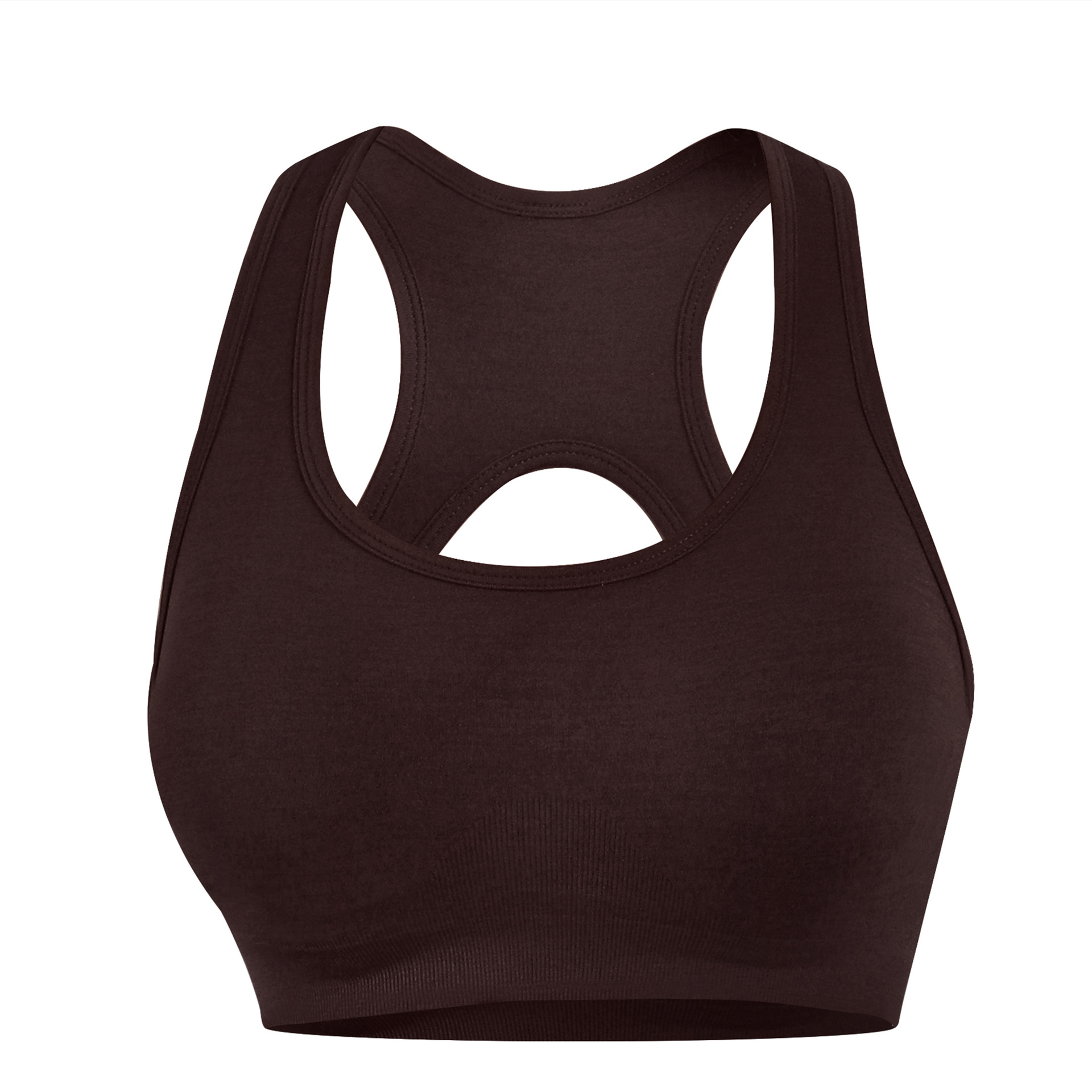 Tiktok Seamless Integrated Fitness Sports Bra Bra Push-Up Shockproof Wireless Beautiful Back Yoga Vest for Outerwear