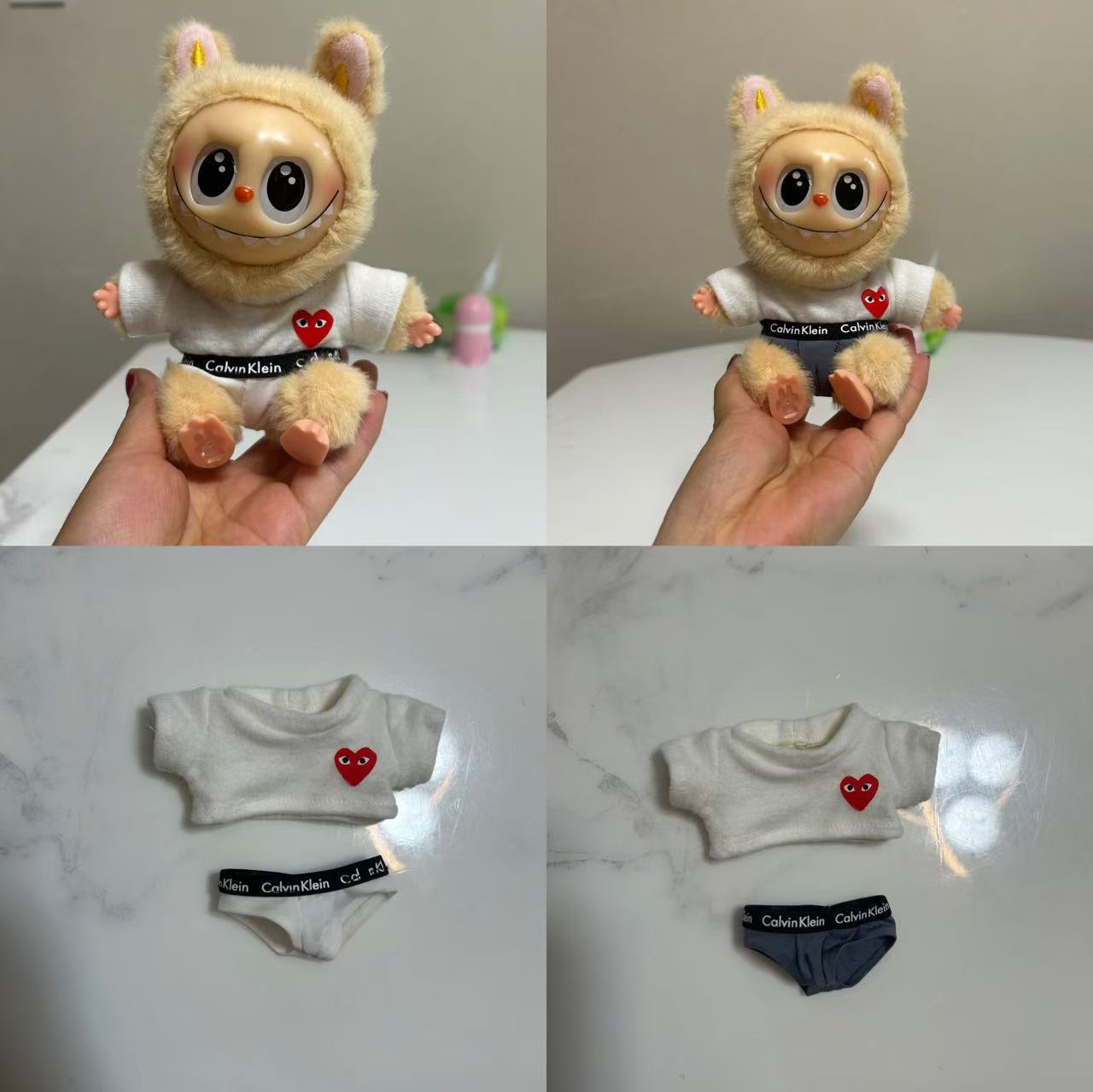 Одежда Labubu, 17см, замена трусов