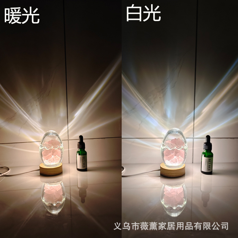 Wooden Lamp Holder, Egg Glass, Diffuser Stone Gift, Office Fragrance Ornaments, Creative Aromatherapy Souvenirs