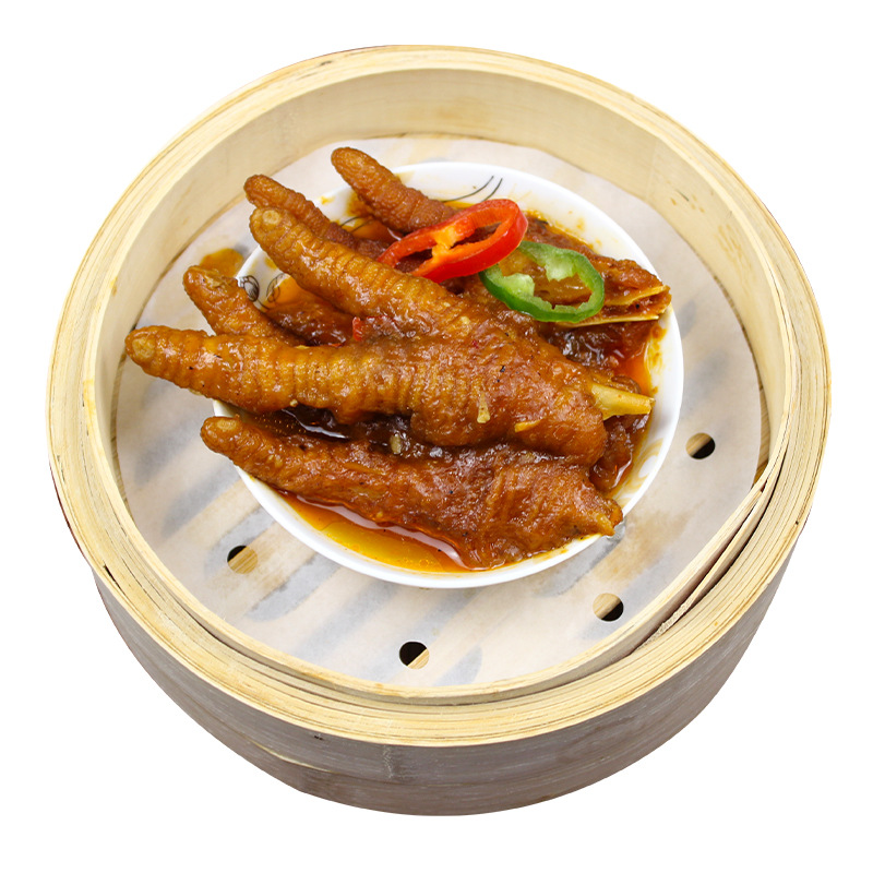 Yudian Sauce-Flavored Chicken Feet 2.5kg Cantonese Restaurant Dim Sum Frozen Instant Semi-Finished Product Pre-Made Steamed Chicken Feet