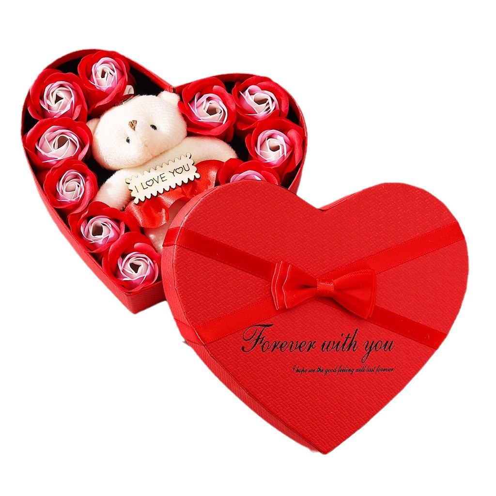 Mini bouquet eternal flower soap flower graduation season cross-border gift Valentine's Day gift decoration love rose box