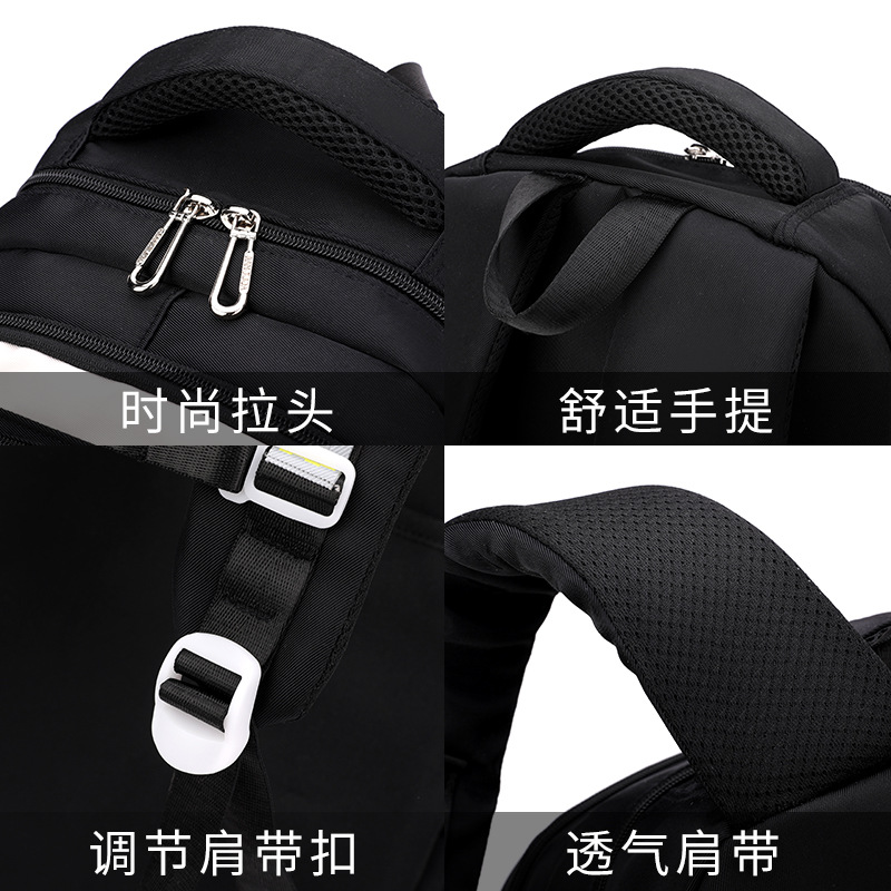 Natural Fish Tie Bar Schoolbag Girls Middle School Students Large Capacity Multi-layer Niche Design Sense Shoulder Tie Bar Schoolbag