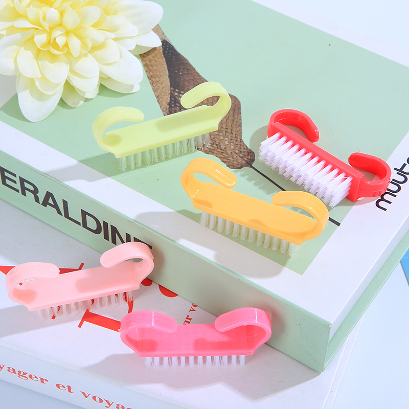 Nail brush manufacturers nail tools small size horn brush transparent horn brush cleaning dust plastic small gift brush