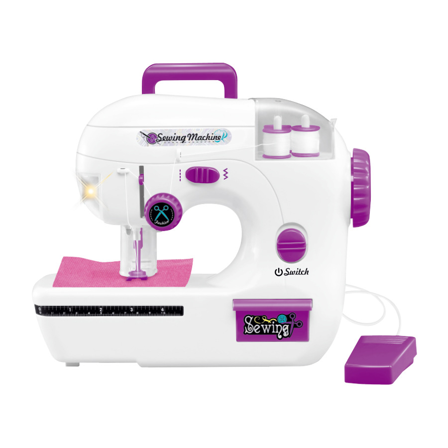 Children's Play House Simulation Electric Sewing Machine Small Household Handmade Tailor Machine Boys and Girls Toy suit