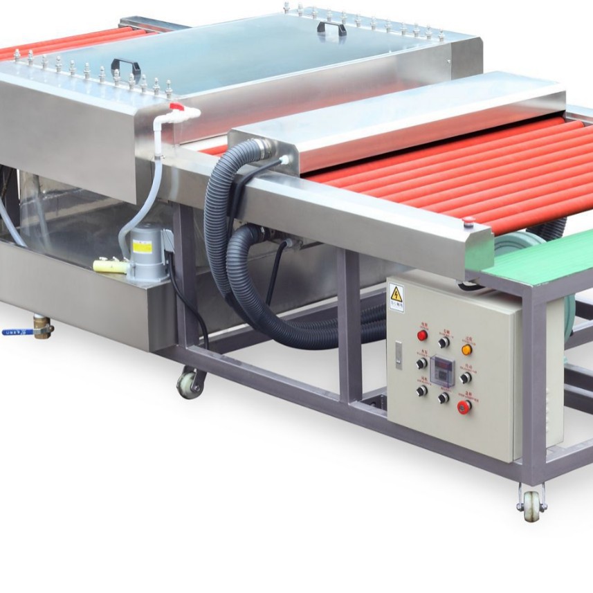 Horizontal glass cleaning machine 1200 direct supply automatic cleaning and drying temperature and conveying speed can be adjusted