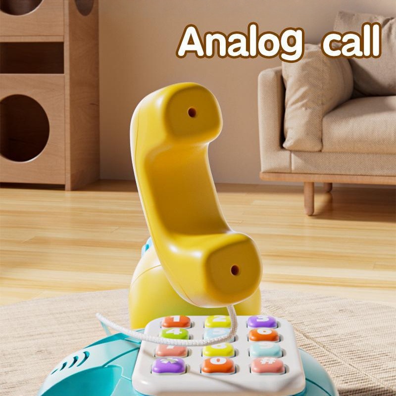 Cross-Border Children's Educational Multi-Functional Music Simulation Telephone Baby Crawling Toy Learning to Crawl Turtle Early Education Story