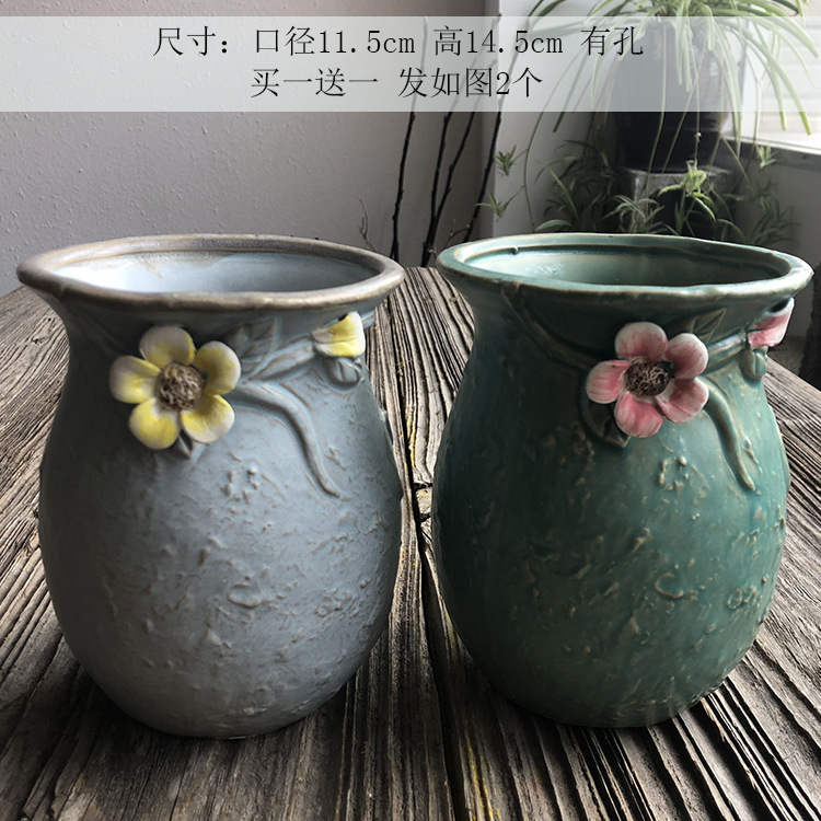 Large Ceramic Succulent Pot for Succulents, Creative and Simple Design, Clearance Sale, Breathable Terracotta Pot for Succulent Plants