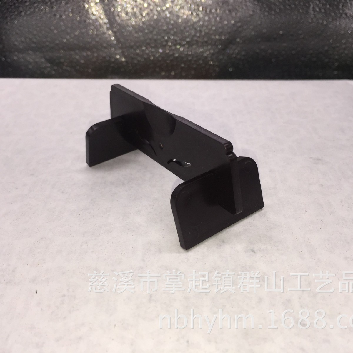 In-Stock Plastic Imitation Mahogany Fan Stand Base Folding Fan Paper Fan Stand Chinese Style Retro Fan Display Stand